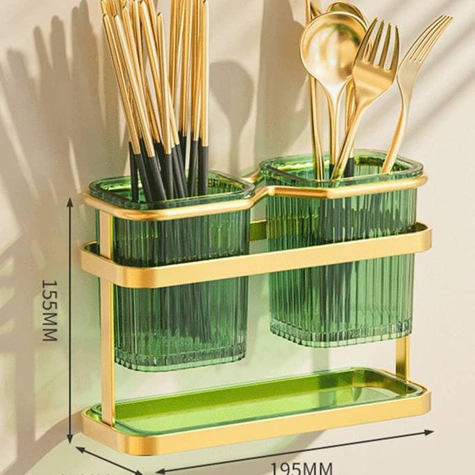 Multifunctional Knife & Cutlery Storage Holder - Multicolor