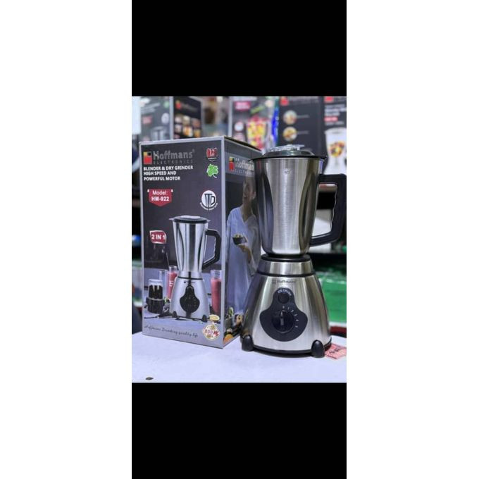 Hoffmans Pure Stainless Steel 2 In 1 Blender-Silver