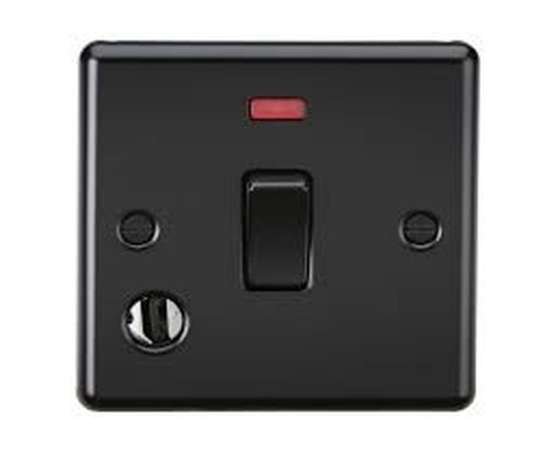 1G 20A DOUBLE POLE SWITCH WITH NEON AND COVER