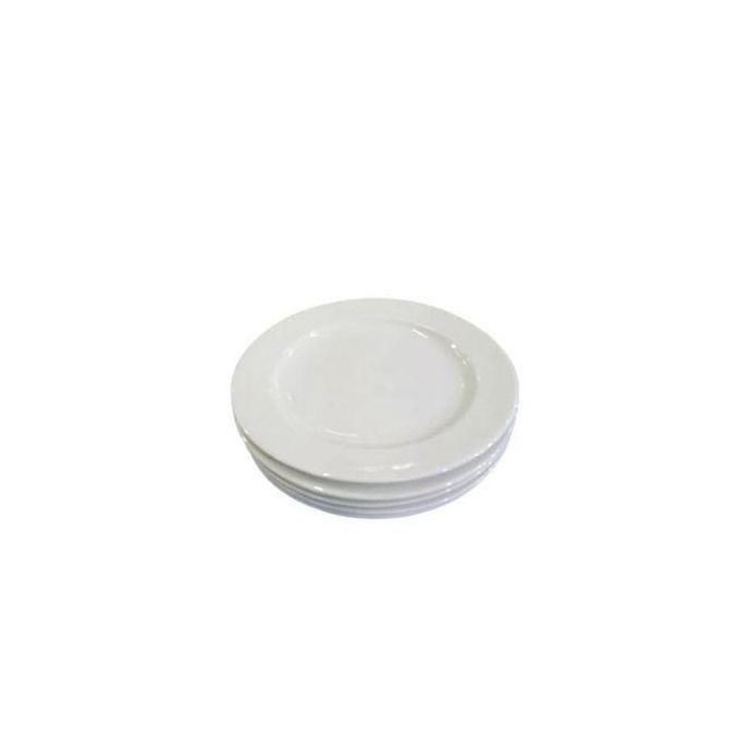 6 Pieces Heavy Side Plates - White