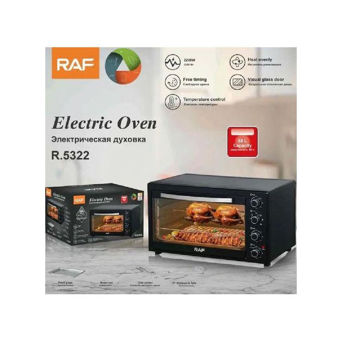 68L Electric Oven R5322 - Black