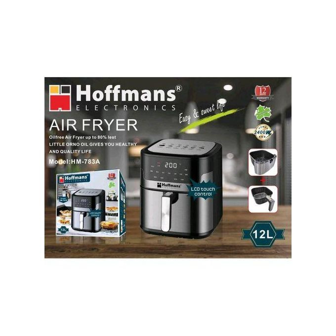 Digital Air Fryer 12 Litter 2400 Watt Model NO- HM783A - Black