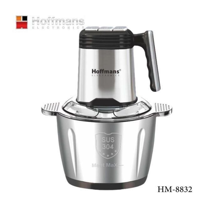 3.5L Stainless Steel Meat Grinder Chopper Multi-Function Food Processor- Silver