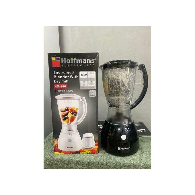 1.5L Blender with Dry Mill White, Black