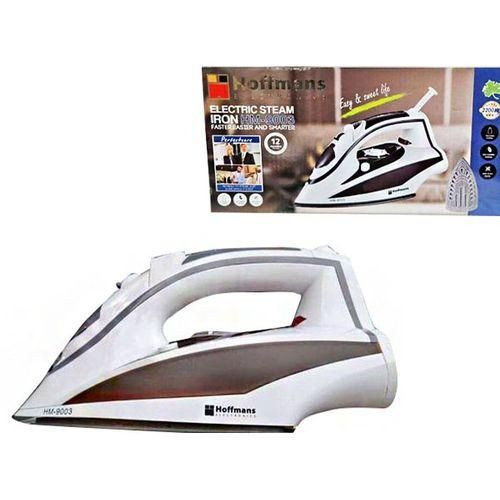 Hoffmans Steam And Dry Flat Iron - White, Black