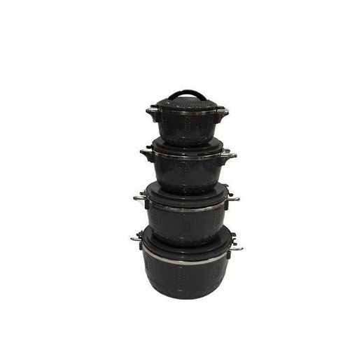 4Pcs Self Food Warmer Casseroles, Serving Dishes - Black