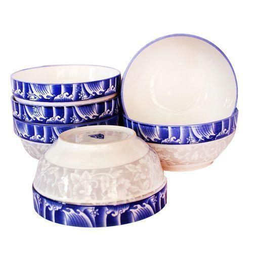6-Piece Blue Soup Bowl Set