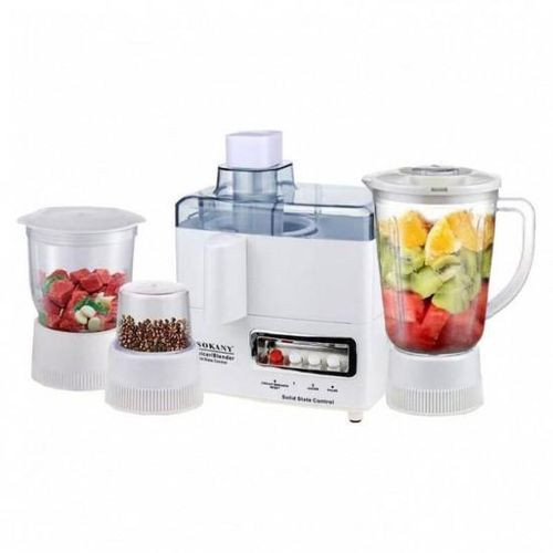 Sokany SK-4008 Multimixer 800W with 1.5lt Bucket and Blender Jug - White