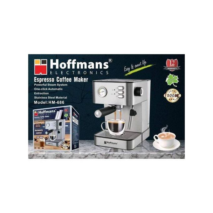 Hoffmans  Electronics Espresso coffee maker 20 bar HM-686