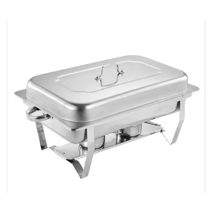 Stainless Steel Quality Chaffing Dish Food Warmer-Silver - 9ltrs