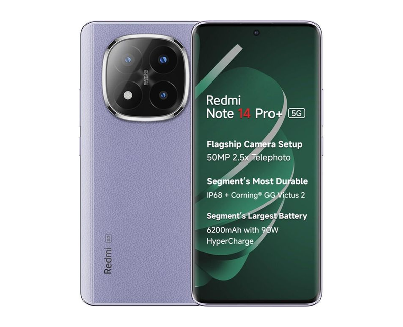 Redmi Note 14 Pro+ 5G 6.67" 8GB RAM 256GB ROM 50MP 6200mAh - Purple