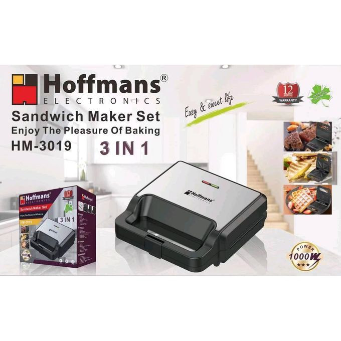Electronics Sandwich Maker Set HM-3019 - Silver