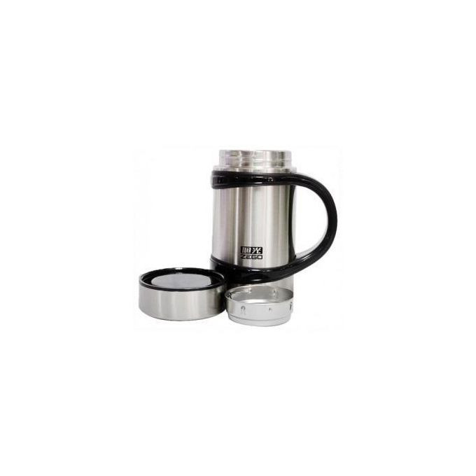 Zego Hot & Cold Vacuum Cup, 480ml – Silver, Black