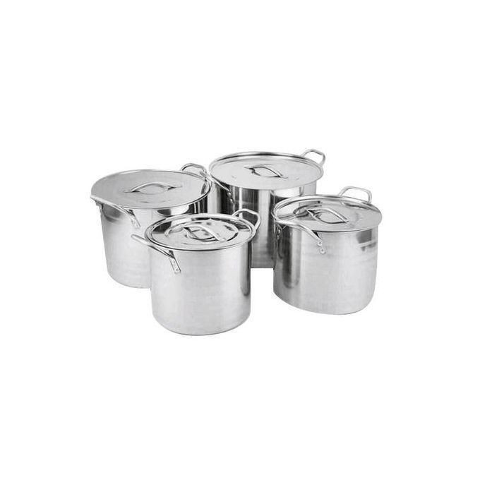 Stockpots, 4pcs Set - Silver