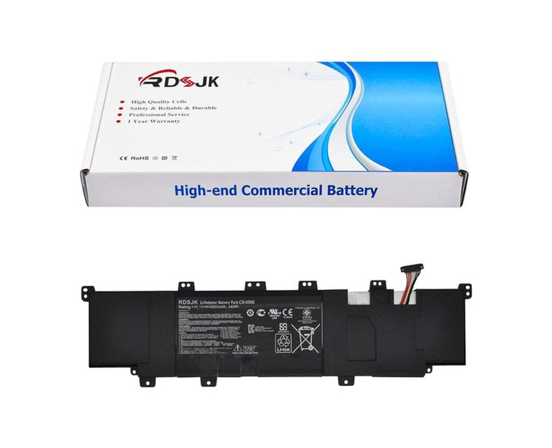 C31-X502 C21-X502 Laptop Battery for Asus X502 X502C X502CA S500 S500C S500CA S500CA-D51T S500CA-CJ005H P500CA PU500C PU500CA V500C PU500X3217CA PU500X3317CA Series C31-X5O2 0B200-00320300 38Wh/44Wh