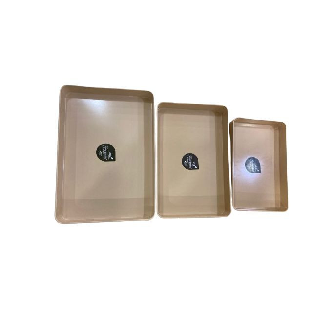 3pc Trays - Brown