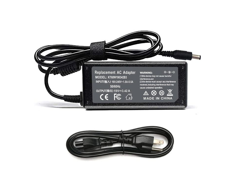 65W 19V 3.42A Laptop Charger for Toshiba Satellite C55 C55D C55T C655 C655D C675 C855 C855D L55 L655 L675 L745 L755 L775D L855 P755 P845T P855 P875 Portege Z30 Z930 Z830 Power Supply Cord
