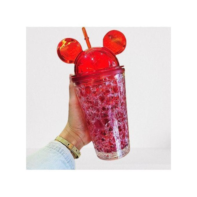 Ice Frost/ Juice Glass - Red