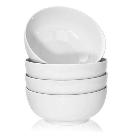 6-Piece White Soup Bowl Set
