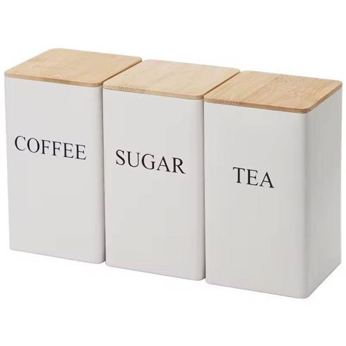 Ceramic Sugar Storage Bowls For Ingredients - White