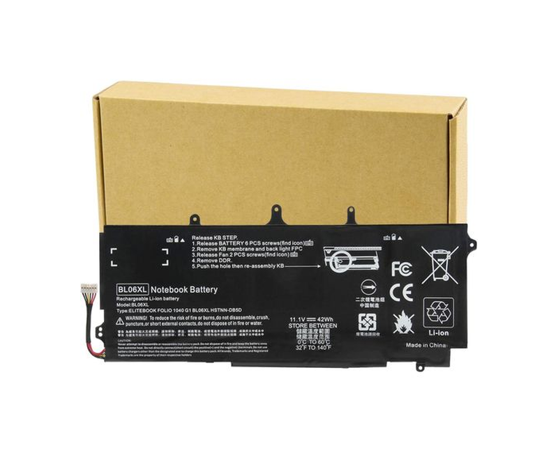 BL06042XL Battery fit HP EliteBook Folio 1040 G0 G1 G2, P/N: HSTNN-DB5D IB5D W02C 722236-171 1C1 271 2C1 722297-001 005 F450 F450C BL06XL