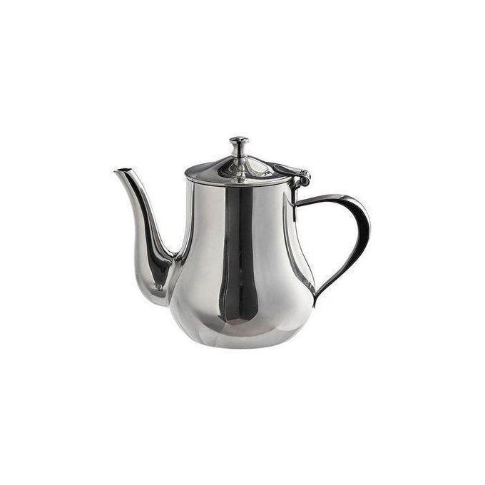 24oz Stainless Steel Tea Pot - Silver