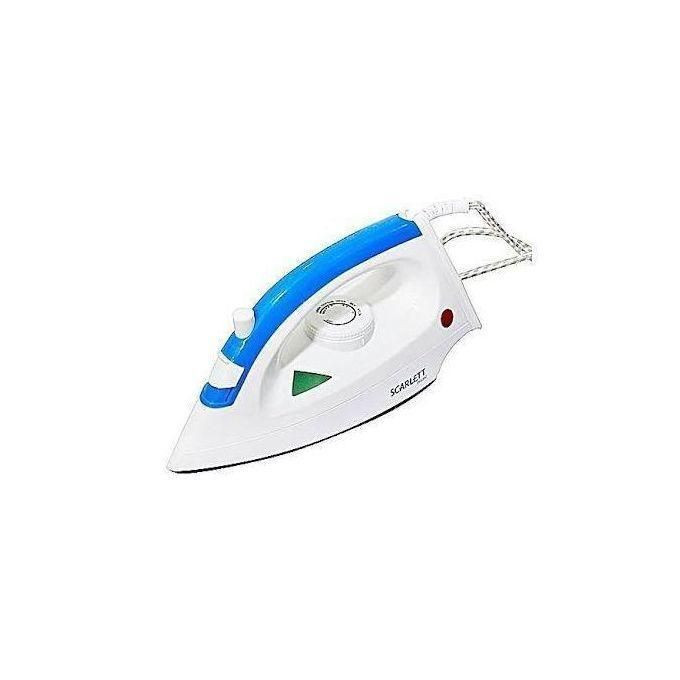 Non Stick Dry Flat Iron - White, Blue