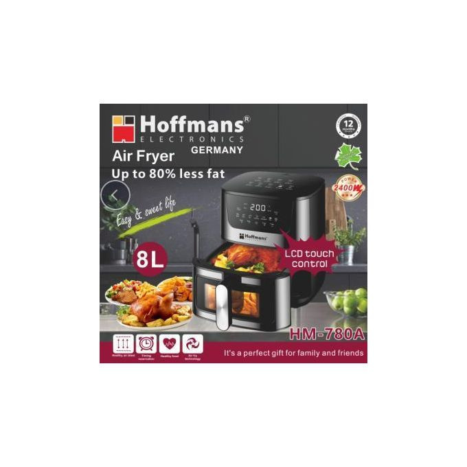 Hoffmans Air Fryer Hm-780A - Silver