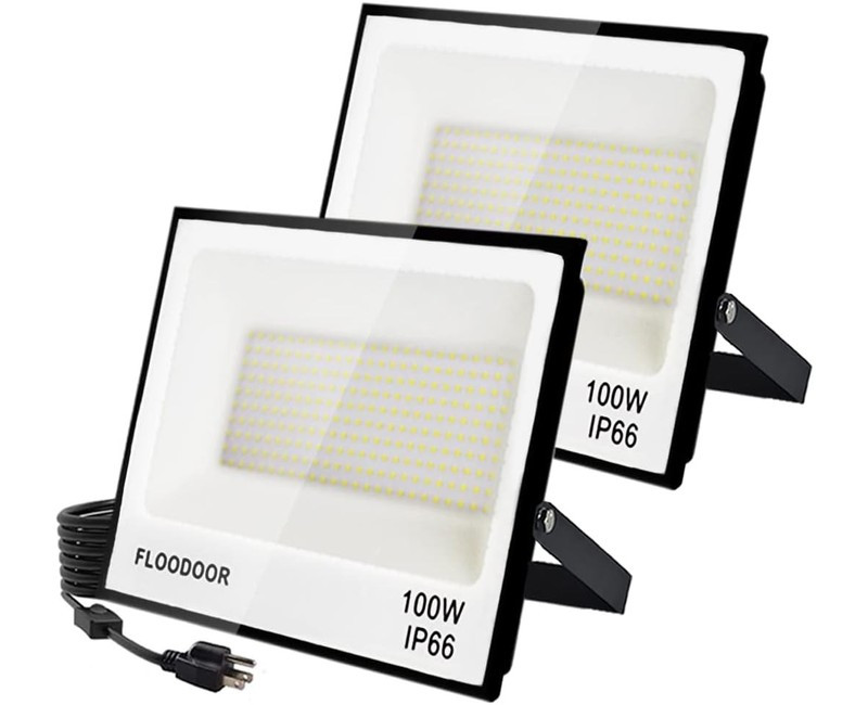 FLOOD LIGHT LED SLIM 100W BK DL