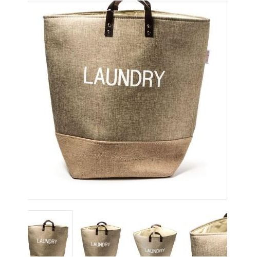Laundry Basket/ Bag -Beige