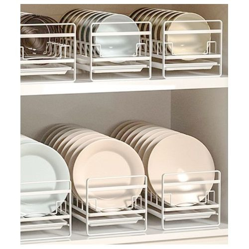 Kitchen Rack Drainer White, slight variation Silver White