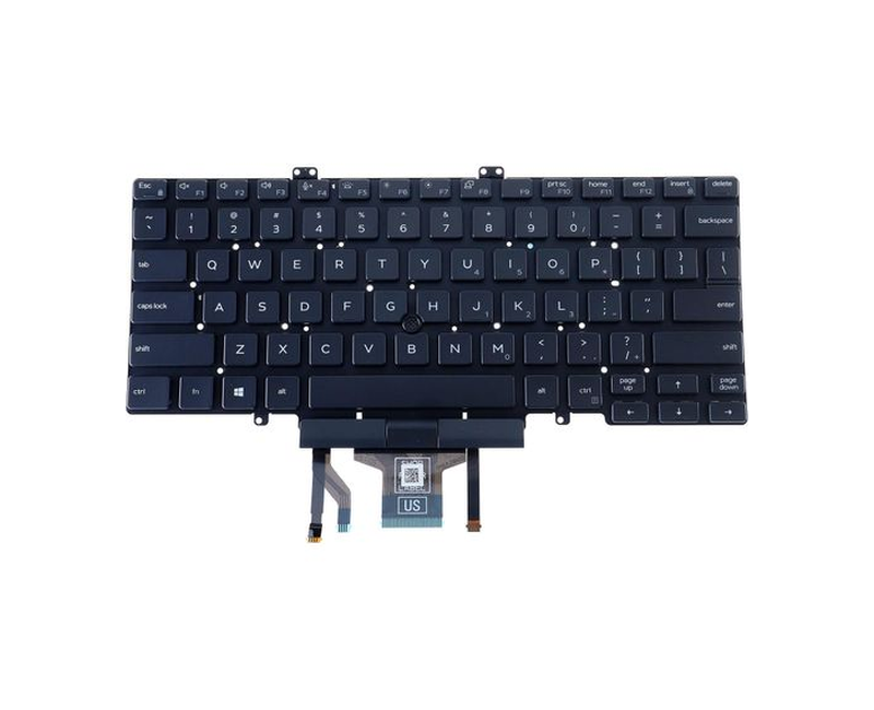 Laptop Keyboard,Backlit,No Keyboard Trim,Replacement Keyboard Compatible with DELL Latitude 5400 5401 5410 5411 7400 7410 Series Laptop,Dual Pointing,US Layout