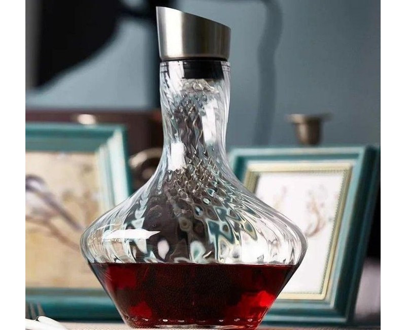11000ml Glass Wine Decanter - Transparent
