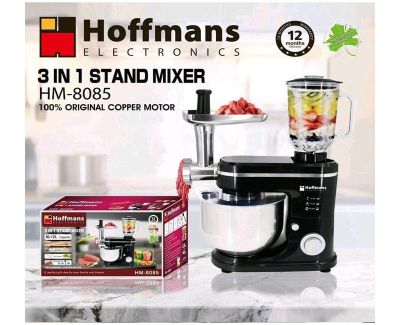 HM-8085 3 in 1 Stand Mixer - Black