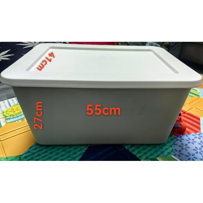 Storage Containers, Bathroom, Bedroom,handy In Kitchen, Storage Box, Moving, Snacks, Storage Box, Toys, Household Clothes, Heavyset Extra-large Moldable Storage Box. Grey multicolor