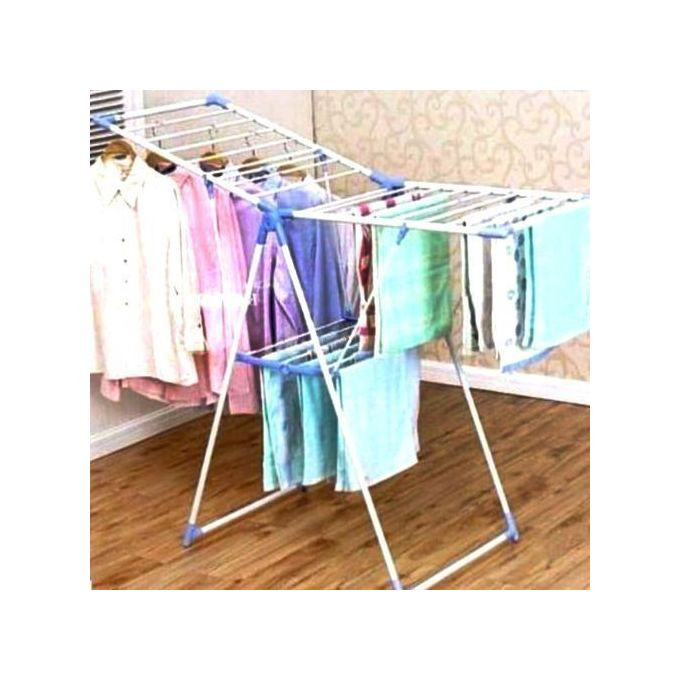Clothes Drying Rack - White,Blue