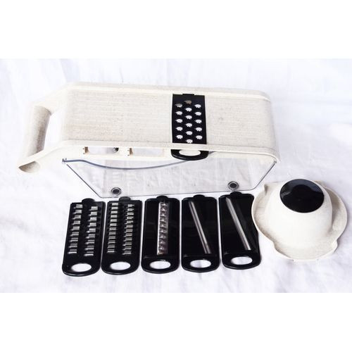 7N1 Vegetable Chopper Slicer Veggie Food Manual Potato PP6+1 - Cream