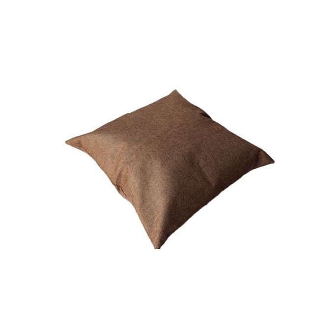 Plush Sofa Square Filled Cushion - Brown
