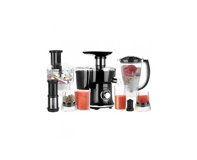 Hoffmans 10 In1 Juicer Blender Extractor Mincer Food Processor -Clear