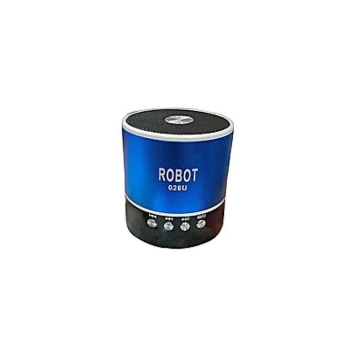 Robot Rechargeable Mini Speaker - Blue
