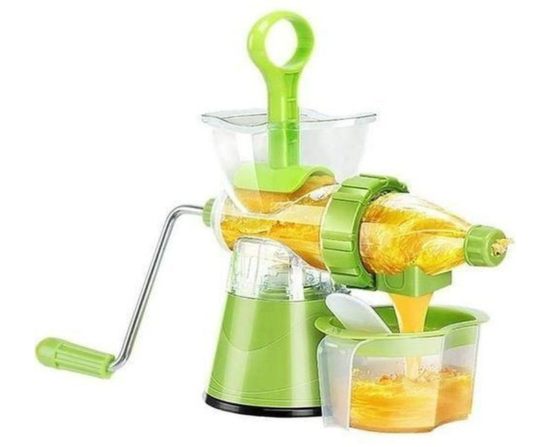 Manual Juicer & Vegetable Blender - 250ml - Green.