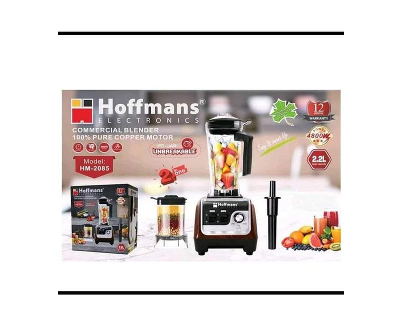 Hoffmans 2.2L HM-2085 Commercial Blender - Black