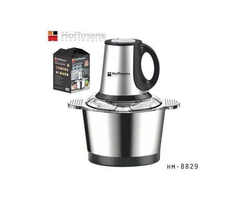 3 Litre Food Processor Vegetable Chopper Meat Grinder Mincer Fruit Cutter - Silver Green/ Black