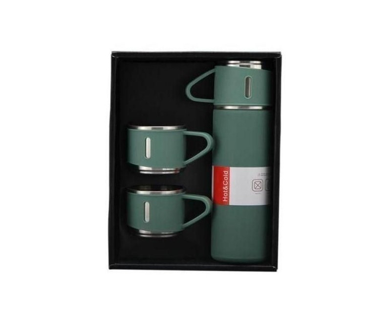500ml Vacuum Flask Desk Cups Thermos Bottle-Green