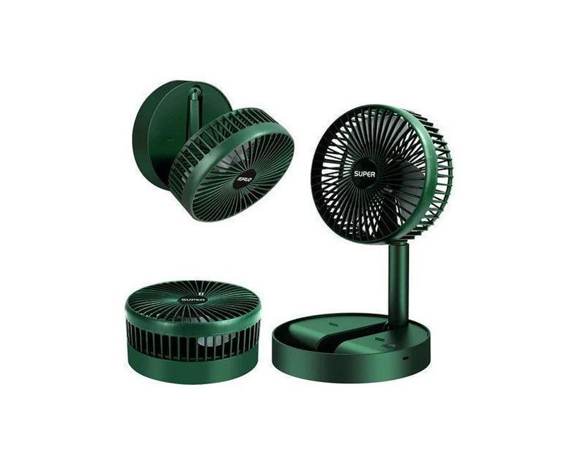 Mini Foldable Fan With Strong Wind For Use At Home - Multicolor