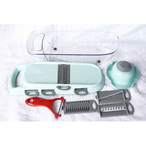 9N1 Vegetable Chopper Slicer Veggie Food Manual Potato - Blue