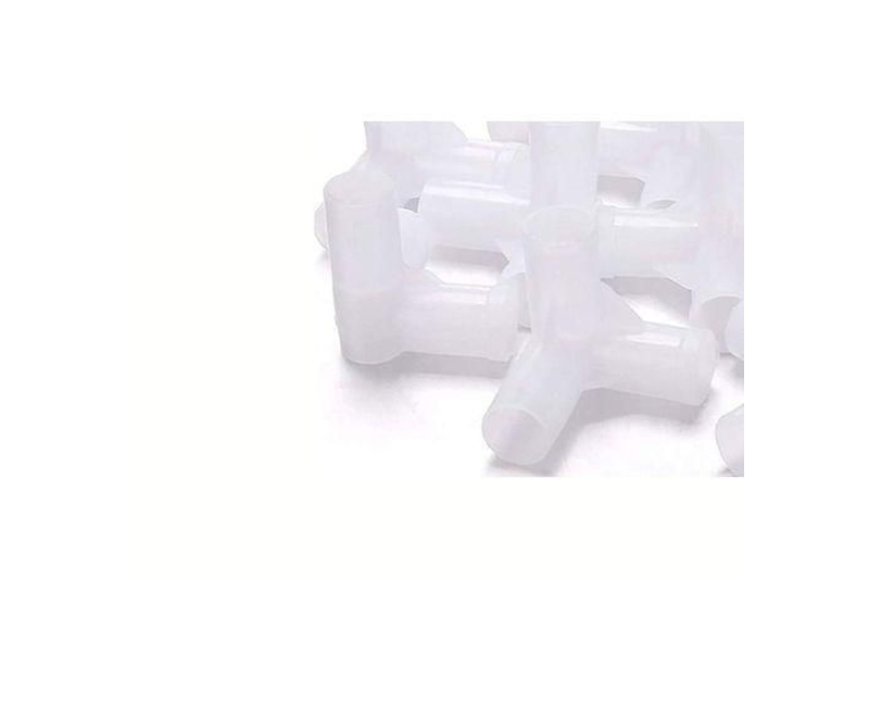 Dr. Cozy A Pack Of 48 Plastic Joints For 3 Column Wooden Wardrobes, White