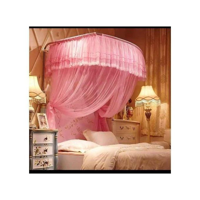 Two Stand Adjustable Net - Pink 5x6