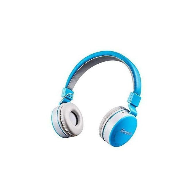 Bluetooth Wireless Headphones For PC & All Smartphones -Sky blue