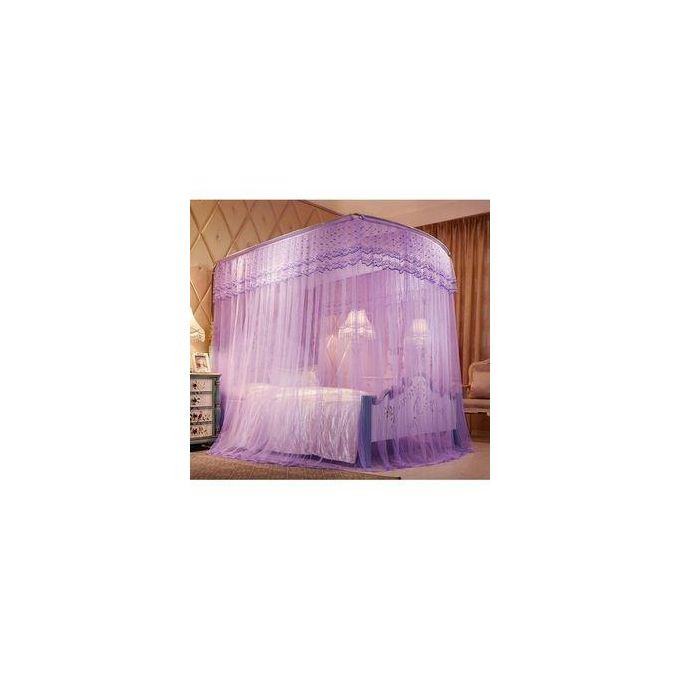 Two Stand Adjustable Net  Purple 5x6